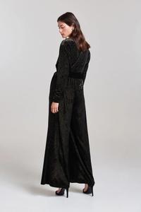 Custom Abbigliamento Donna Lux <span class=keywords><strong>Pizzo</strong></span> Nero A Manica Lunga <span class=keywords><strong>Tuta</strong></span> <span class=keywords><strong>Tuta</strong></span> Con Le Gambe - Product Image 3