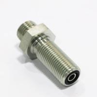 Raccord de tuyau hydraulique à compression mâle avec joint torique, double hexagonal, adaptateur de cloison, raccord droit
