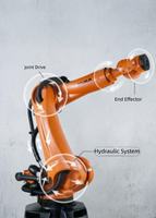 Robot industriel KUKA KR210vR3100 Ultra à 6 axes, charge utile de 210 kg, portée de 3100 mm pour le soudage et la manutention