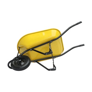 Outils de jardin de construction Matériaux de construction Vente en gros Carretilla 100L 6ft Brouette Jantes en métal Brouettes en acier robuste - Product Image 3