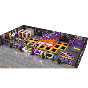Parque de Trampolines Interior con Estándares EN1176, Centro Deportivo con Circuito de Obstáculos Ninja Warrior <span class=keywords><strong>para</strong></span> Niños - Product Image 1