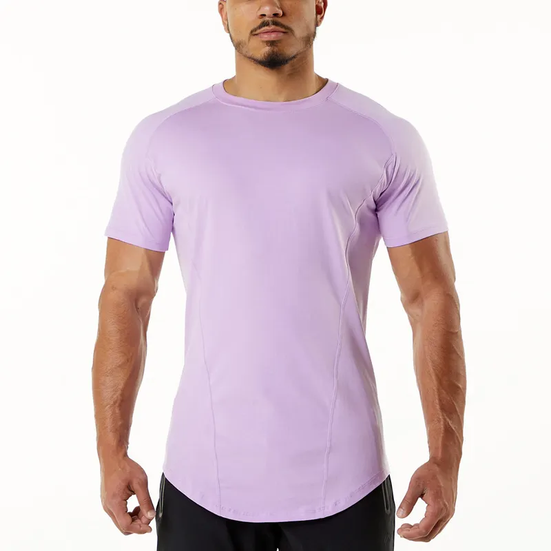 Camisetas de marca personalizadas para hombre, ropa deportiva de algodón para correr, culturismo, gimnasio, con estampado personalizado, 2021