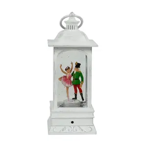 Lanterne de Noël MELODY Scène de <span class=keywords><strong>ballet</strong></span> <span class=keywords><strong>Casse</strong></span>-<span class=keywords><strong>Noisette</strong></span> avec paillettes tournoyantes, LED et boule à neige rotative - Product Image 5