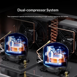 Congelatore Commerciale a Sei Porte, Doppia Temperatura, in Acciaio Inossidabile, per Ristoranti e Cucine, con Funzione Fresh Lock, Grande Capacità, Primo Livello - Product Image 3