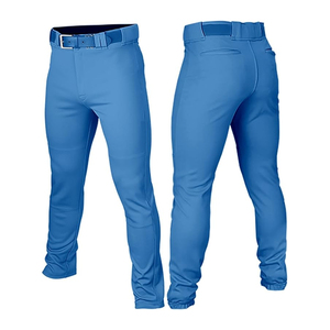 Pantalons de sport professionnels pour femmes avec/ sans passepoil / pantalons de softball ajustés personnalisés pour jeunes/adultes hommes, vente en gros de pantalons de baseball à faible MOQ - Product Image 3