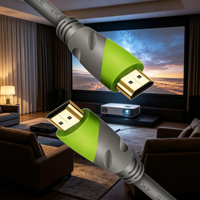 Câble HDMI Tressé Mâle-Mâle Plaqué Or pour Moniteur et Projecteur, 18 Gbit/s, Gaine PVC, 4K 120Hz, 1m-30m - Vente en Gros Usine