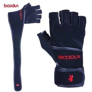 Baodun Fitness <b>Gloves</b> Black With Wrist Support For <b>Weight</b> Lifting Unisex - Product Image 1