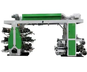 Máquina de impresión flexográfica de seis colores, equipo grande, 6800