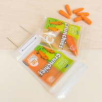 Bolsas de Embalaje con Cierre de Alambre LDPE Duraderas, Diseño Termosellable para Empacar Zanahorias, Papas y Vegetales Frescos