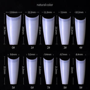 Exclusivas Puntas de <span class=keywords><strong>Uñas</strong></span> Francesas en Forma de T, Media Cobertura, Transparentes, Naturales, Ultrafinas, Sin Costuras, Bolsa de 500 Piezas - Product Image 4