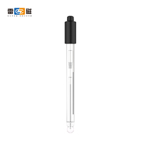 Sonde combinée de pH 65-1D utilisée dans le matériau de coque en verre de laboratoire connecteur BNC capteur d'électrode de ph mètre 12*20mm