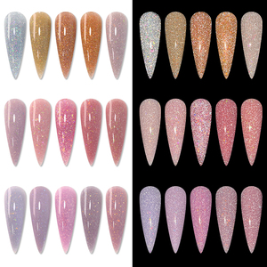 Hochwertige Builder <span class=keywords><strong>UV</strong></span> <span class=keywords><strong>Gel</strong></span> Custom Logo Gläser 30g 1kg Flash Reflective Glitter HEMA FREE Nagel verlängerung Builder Hartgel für Nagel - Product Image 4