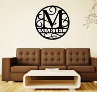 Top Vente Moderne Vertical Rond Fer Paon Logo Personnalisé Fer Mur Art pour Anniversaire Salon Décoration