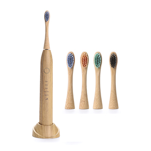<span class=keywords><strong>Brosse</strong></span> à dents électrique <span class=keywords><strong>rechargeable</strong></span> portable de voyage avec têtes de <span class=keywords><strong>brosse</strong></span> à dents en <span class=keywords><strong>bambou</strong></span> remplaçables - Product Image 1