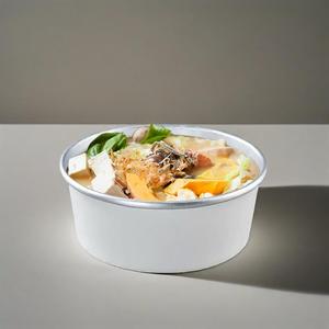 Vente en gros 500ML-1500ML bols enduits d'aluminium jetables bol en papier de feuille d'aluminium boîte à emporter avec couvercle - Product Image 3