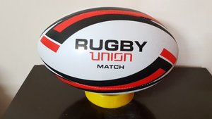 Ballon d'entraînement de rugby de haute qualité Taille-5 cousu à la main toutes saisons Durable avec Super Grip Meilleur produit de balle - Product Image 6