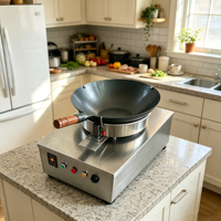 Robot de cuisine intelligent commercial entièrement automatique pour la cuisson et la préparation de plats sautés, type Wok, avec fonction de mélange manuel simulé, idéal pour la préparation de riz frit