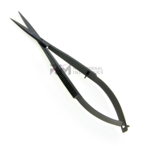 Ciseaux à sourcils incurvés en acier inoxydable couleur plasma, pointe affûtée, outil de beauté, ciseaux de maquillage pour droitiers, pour le soin des sourcils - Product Image 2