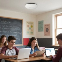 R2H28A Aruba AP-505 Wi-Fi 6 AP, Optimización de RF con IA, Inalámbrico Empresarial para Interiores, Envío Rápido