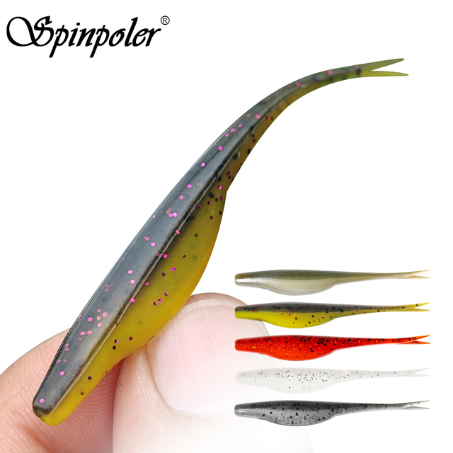 Spinpoler 7cm TPR Floating Fishing Lure Soft Plastic Swimbait Mini Artificial Jerkbait Freshwater Saltwater River Bass Trout