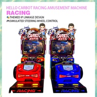 NINIX Machine de jeu de simulation de course de vitesse à un joueur pour centre commercial d'arcade, à monnayeur, prise US