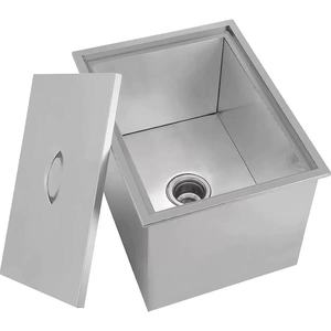 Contenitore per Ghiaccio in Acciaio Inox con Coperchio Ermetico e Maniglie per il Trasporto per Bar - Product Image 5