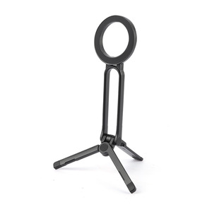 Portable Magnetic Phone Stand <b>Adjustable</b> <b>Height</b> Metal <b>Desk</b> Mount For Travel Outdoor Use - Product Image 1