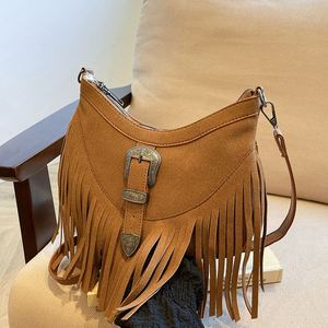 Dropshipping Shopify 2025 nueva llegada Retro elegante e individual borlas estilo bolsa con textura mate hombro y bandolera - Product Image 2