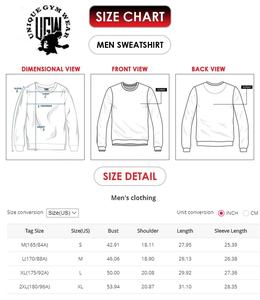 Custom Made O-Neck Plaid Long Sleeve Casual <b>Hoodies</b> Men Plus Size High Quality Terry <b>Waterproof</b> Anti-Wrinkle Anti-Shrink Solid - Product Image 6