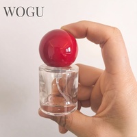 Botol Parfum WOGU 15ml Bulat dengan Tutup Crimp, Mulut Botol 15mm, Kemasan Kosmetik Semprotan Halus Populer, Botol Parfum Kaca