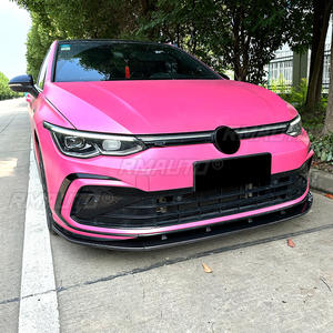 <b>For</b> VW Golf MK8 GTI 2020-2024 Body Kit Front Bumper Lip Carbon Fiber Look Sport Style Front Bumper <b>Diffuser</b> <b>Car</b> Accessories - Product Image 4