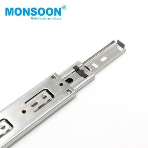 Meubelen Accessoires Rvs Lade Glijbaan 42Mm Meubelen Lade <span class=keywords><strong>Rails</strong></span> Telescopische Zijmontage Keukenkast Lade Geschoven - Product Image 4