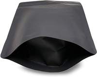 Sachets Doypack Noir Mat Personnalisés en Gros avec Impression Héliogravure, Emballage Personnalisé, Sacs de Rangement à Fermeture Éclair en Feuille Métallisée Anti-Humidité