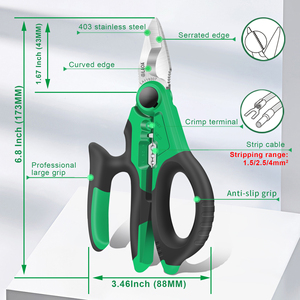 LAOA-Tijeras <span class=keywords><strong>de</strong></span> <span class=keywords><strong>electricista</strong></span> <span class=keywords><strong>de</strong></span> 7 pulgadas, herramientas <span class=keywords><strong>de</strong></span> prensado <span class=keywords><strong>de</strong></span> Terminal <span class=keywords><strong>de</strong></span> corte <span class=keywords><strong>de</strong></span> cable <span class=keywords><strong>de</strong></span> 1,5-4mm - Product Image 2