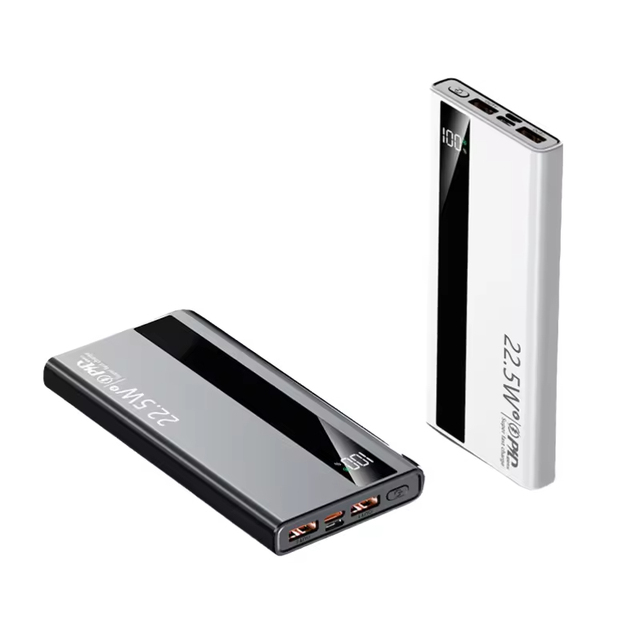 Hot Sale 20000mAh 22.5W Super Quick Charge PVC Power Bank USB-C Fast Charging Portable Digital Display External Battery Pack