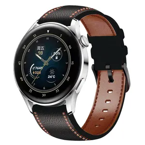Leather Strap 22mm For Huawei Watch GT 2 GT3 Pro 46MM Strap Wrist Band For HUAWEI WATCH GT 3 Pro 46mm/GT Runner 46mm Smart Watch