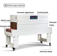 Nouvelle machine d'emballage automatique de type L pour boîtes, avec tunnel de rétraction thermique, pour la vaisselle