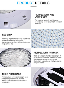 Lámpara LED para <span class=keywords><strong>Piscina</strong></span> Exclusiva para Comercio Transfronterizo, Control Remoto Inalámbrico RF, AC12V, IP68, Resistente al Agua, Foco Subacuático <span class=keywords><strong>de</strong></span> Pared - Product Image 2