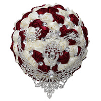 Seiden-Hochzeitsstrauß Künstliche Blumen Brautjungfern Braut Party Deko Individuelle Farbe Event Großhandel Lieferung Set