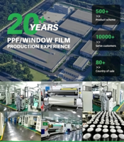 Film de protection de peinture auto-cicatrisant hydrophile TPU PPF Lubrizol 10 Mil, anti-jaunissement, résistant aux rayures, rouleau de 1,52x15M, OEM