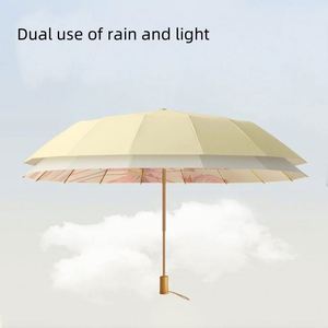 Parapluies pliants, protection contre la pluie et le soleil, UPF 50+, protection UV, coupe-vent, imperméables et robustes, essentiels de voyage pour hommes et femmes - Product Image 2