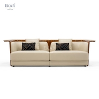 Canapé moderne à trois places en cuir et tissu Ensemble de chaises longues pour salon Sièges modulaires fonctionnels et élégants Hôpitaux en mousse d'angle