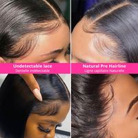 Perruques Lace Frontal Transparentes 360 Full HD en Cheveux Humains Vierges Péruviens, Perruques Tressées Lace Front, Perruques Lace Front Abordables pour Femmes Noires