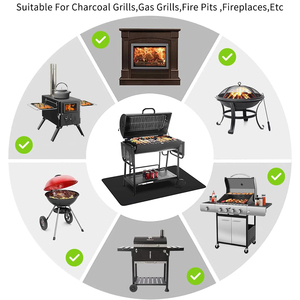 Alfombrilla de silicona para parrilla de <span class=keywords><strong>barbacoa</strong></span> para acampar al aire libre, Picnic, hogar y cocina, <span class=keywords><strong>alfombra</strong></span> ignífuga impermeable, alfombrillas de silicona para <span class=keywords><strong>barbacoa</strong></span>, accesorios - Product Image 5