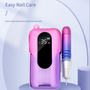 Fichiers E haute puissance 25 W 35000 tr/min de couleur dégradée gros LCD professionnel ongles <span class=keywords><strong>Dremel</strong></span> manucure électrique <span class=keywords><strong>sans</strong></span> <span class=keywords><strong>fil</strong></span> perceuse à ongles - Product Image 2