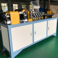 Machine semi-automatique de coupe et de redressage de tubes en acier inoxydable CNC pour échangeur de chaleur d'évaporateur de machine à glaçons