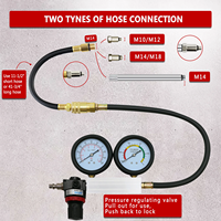 Nouveau testeur de fuite de cylindre détecteur de fuite de Compression TU-21 Double jauge moteur à essence détection de fuite outil de Test de Compression
