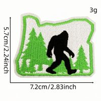 Bigfoot Wild Man Broderie Fer sur Gorille Homme Primitif Patchs