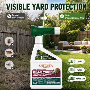 <span class=keywords><strong>Spray</strong></span> anti-tiques moderne et doux de qualité supérieure, à appliquer par pulvérisation, élimine les tiques porteuses de la maladie de Lyme, protection de 3 mois pour la cour, chiens, chats, parfum frais, pelouse/patio - Product Image 5