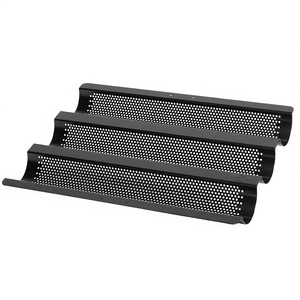 ถาดอบขนมปังบาแกตต์เคลือบสารกันติด ขนาด 40x30x4 ซม. สำหรับทำขนมปัง - Product Image 2